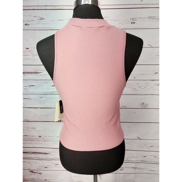 Juniors Eye‎ Candy Purple Lavender Seamless Rib Crew Neck Tank Top Size Large XL - Picture 8 of 8